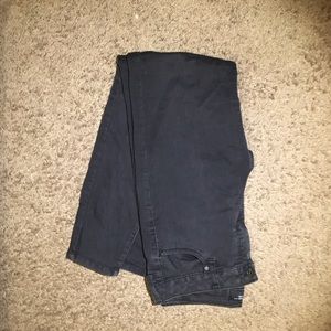 Plain black super skinny jeans